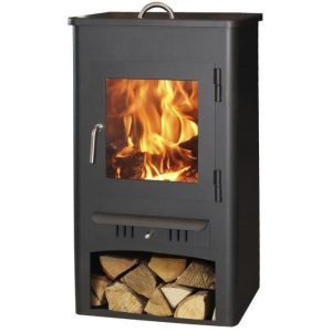 Panadero Firenze Poêle à bois en acier – 9 Kw – Bûches 42 cm – Rendement 75 %