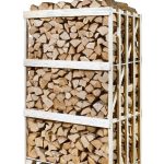 Bois sec Palette 2 m³ bûches 30 cm, bois rangé